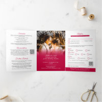 Mistletoe red white wedding meal option RSVP