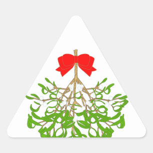 Mistletoe Triangle Sticker