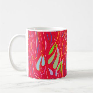 Mistletoe Whimsical, Red Coffee Mug