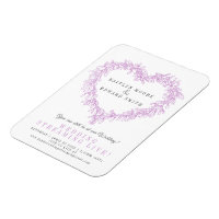 Mistletoe winter wedding purple white live stream