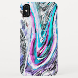 Misto de gradiente e chuviscado, ciano e pink Case-Mate iPhone case