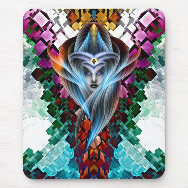 Mistress Of The Cuboid Mouse Pad (Front)
