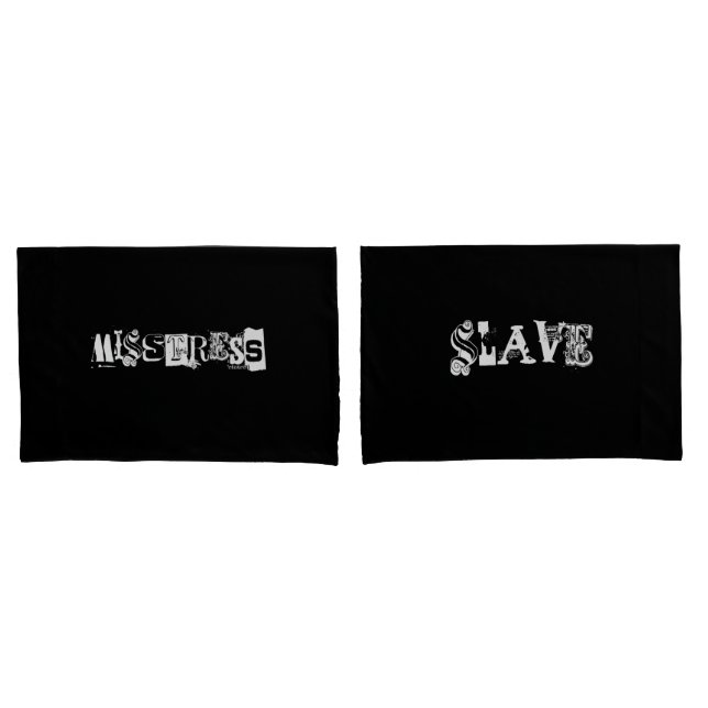Mistress/slave Pillowcase Set (Front-Set)