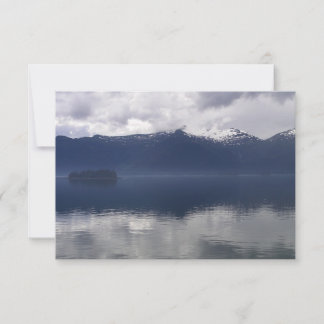 Misty Alaskan Sea in Shades of Blue