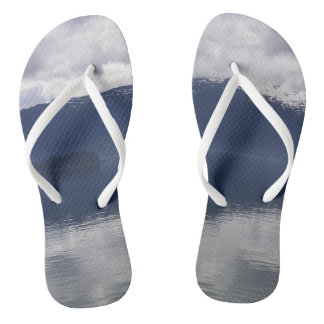 Misty Alaskan Sea in Shades of Blue Jandals
