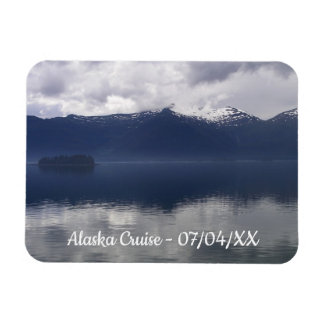 Misty Alaskan Sea in Shades of Blue Magnet