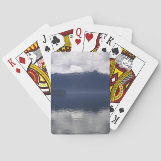 Misty Alaskan Sea in Shades of Blue Playing Cards
