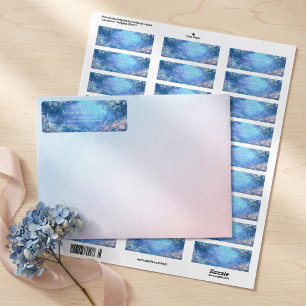 Misty Blue Enchanted Forest Gold Frame