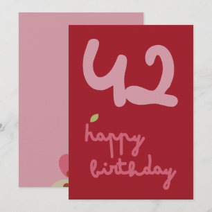 MISTY CHARM - Birthday Floral Invitation Card