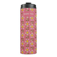 Misty Charm Floral Thermal Tumbler