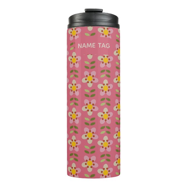 Misty Charm Floral Thermal Tumbler (Front)