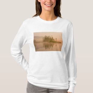 Misty dawn on East Inlet, Pittsburg, New T-Shirt