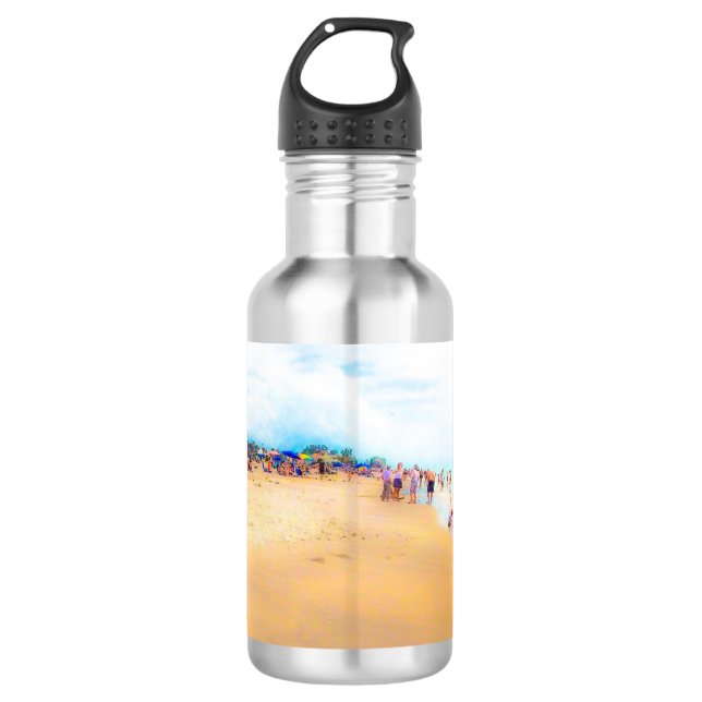 Misty Day at the Beach 532 Ml Water Bottle (Front)