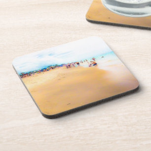 Misty Day at the Beach Coaster