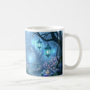 Misty Echoes from the Garden of Blue Fog Coffee Mug