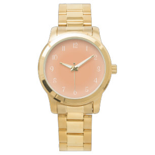 Misty Edges Orange Frosted Design Soft Colours Wat Watch