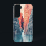 Misty Falls Dreamscape Phone Case<br><div class="desc">Cascading waterfalls meet a deep canyon of mist and stone,  forming a peaceful natural escape with cool,  flowing energy.</div>