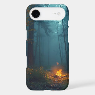 Misty Forest Campfire Phone Case —  Iphone 17