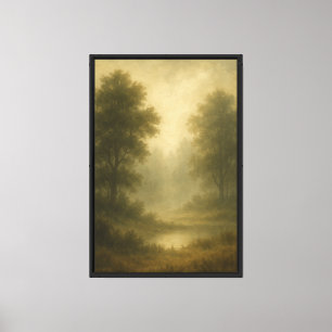 Misty Forest Dreamscape Art Print
