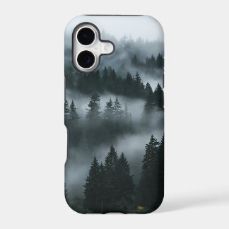 Misty Forest Foggy Pine Trees Moody Woodland
