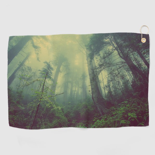 Misty Forest Golf Towel (Horizontal)