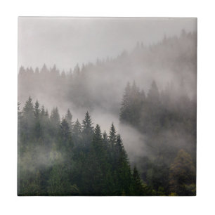Misty Forest in the Mountains Tile