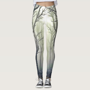 Misty Forest Path: Eerie Beauty Leggings