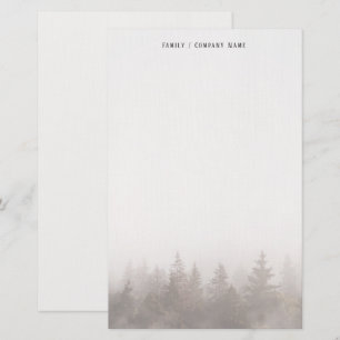 Misty forest Personalized Stationery