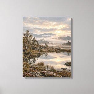 Misty Forest Trail Canvas Print