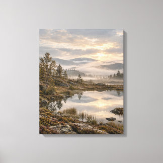 Misty Forest Trail Canvas Print