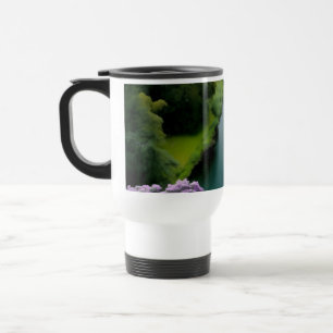 Misty Green Valley Travel Mug – Surreal Nature Art