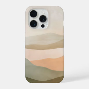 Misty Horizon Abstract Landscape – Minimal Neutral iPhone 15 Pro Case