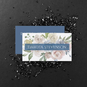 Misty Lake   Lovely Soft Dusty Hued Branding Business Card