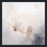 Misty Lake Sunrise Golden Reflection Photo Print<br><div class="desc">Soft golden sunlight pierces through thick morning mist over a calm lake, creating a luminous path of reflection across the water. Tall reeds line the shore while distant trees fade into the haze, and the sky blends warm peach and rose tones into pale blue-gray. The composition radiates profound stillness, gentle...</div>