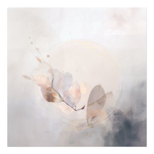 Misty Lake Sunrise Golden Reflection Photo Print