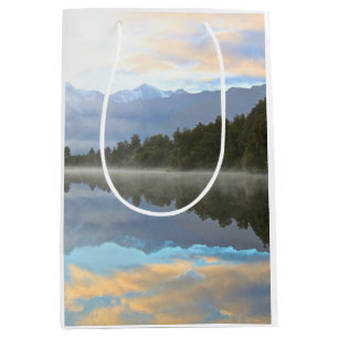 Misty Lake Trees Reflection Tranquil Nature Medium Gift Bag