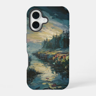 Misty Landscape Art iPhone 16 Case