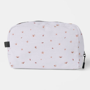 Misty Lavender Cherry Blossom Floral Pattern Dopp Kit
