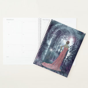 Misty moonlight night planner