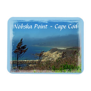 Misty Morning at Nobska Point - Cape Cod MA Magnet