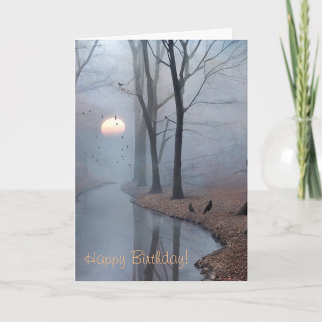  Misty Morning Birthday Card (Front)