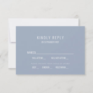 Misty Morning Blue Grey Nautical Anchor RSVP Invit Invitation
