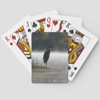 Misty Morning Contemplation Playing Cards