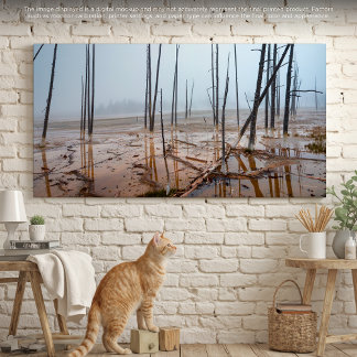 Misty Morning in Yellowstone Canvas Print