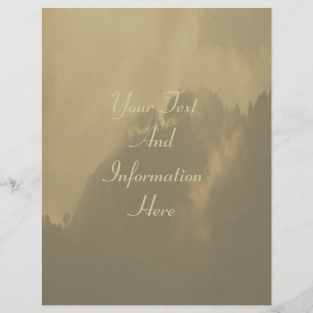 Misty Morning Letterhead (Front)