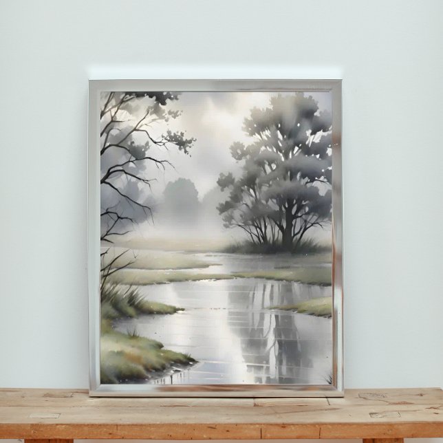 Misty Morning River Photo Print (Creator Uploaded)