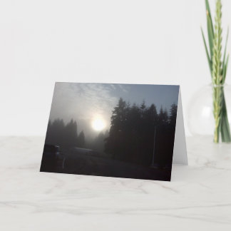 misty Morning sun #3 Card