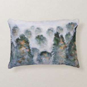Misty Mountain Peaks Rocks Tranquillity Serenity G Decorative Cushion