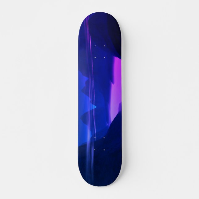 Misty Mountain Purple Skateboard (Front)