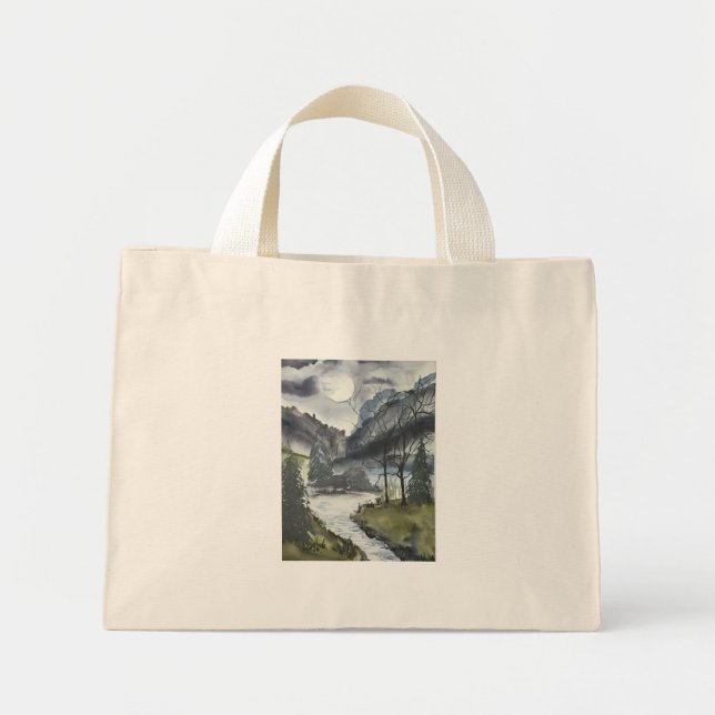 Misty Mountain Tote Bag (Front)